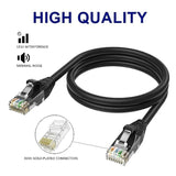 Cat 6 Ethernet Cable 150 Ft-Black, Gigabit Internet Cable (4-Colors And 25-300
