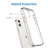 JETech Clear Case for iPhone 12 mini, Anti-Yellowing Protection
