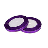 50 Yards 3/8 Inch Wide Single-Face Satin Ribbon With Gold Edges For Gi