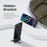 Portable Charger Pd Fast Charging Mini Power Bank 5000Mah Charger With Built-In Cable Stand And Led Display Powerbank Compatible With Iphone 15/14/13/12 Pro Max Samsung Android Phones