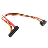 Sata Extension Cable, 20Inch (50Cm) 22-Pin (7+15) Sata Male To Female Data And