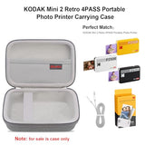Carrying Case For Gloryang Sticker Printer, Jd-23 Portable Mini Printer, Inkless Bluetooth Label Maker Machine Travel Bag, Thermal Photo Printer Storage Holder, Pocket Fits Paper, Grey