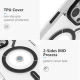 For Iphone 16 Pro Max Magnetic Cooling Case, Advanced Imd Technology, Aluminum Alloy Camera Frame, Compatible With Magsafe - Translucent White