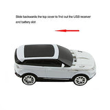 3C Light Car Mouse Wireless 2.4Ghz Cool Sport Suv Car Shape Mouse Optical Mice 1600 Dpi With Usb Receiver Suitable For Pc/Computer/Laptop (White)