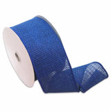 Burlap Ribbon, 2.5" X 10 Yd, Royal Blue