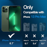 JETech Screen Protector for iPhone 13 Pro Max 6.7-Inch with Camera Lens Protector, Easy-Installation Tool, Tempered Glass Film, 2-Pack Each