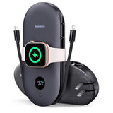 10000Mah Power Bank For Iphone 17 Pro/17/Air/16/15, Portable Charger For Apple Watch, For Airpods, Ipad, Beats Studio Pro And More Phones, Tablets, Headphones, Built-In Ac Wall Plug And Cables