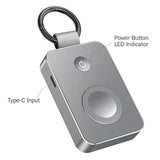 2000Mah Keychain Portable Charger For Apple Watch Series 10/9/8/7/6/5/4/3/2/1/Se/Ultra, Wireless Travel Iwatch Charger Usb C Charging Cable Smart Mini Small Power Bank In Pocket