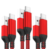 Usb C Cable, 3-Pack (10Ft+6.6Ft+3.3Ft) 3.1A Usb A To Usb-C Fast Charger Cord For Iphone 17 16 15 Pro Max Galaxy S25 Fe S25 Ultra S25+ S25 S24 S23 S22 S21 Ipad 10 Air 5 Moto Edge G Power G06