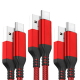 Usb C Cable, 3-Pack (10Ft+6.6Ft+3.3Ft) 3.1A Usb A To Usb-C Fast Charger Cord For Iphone 17 16 15 Pro Max Galaxy S25 Fe S25 Ultra S25+ S25 S24 S23 S22 S21 Ipad 10 Air 5 Moto Edge G Power G06