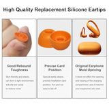 Replacement 5 Pairs Ear Tips Earbuds For Beats Powerbeats Pro 2/Powerbeats Pro Eartips Made Of Soft And Comfortable Silicone Material, Waterproof And Sweatproof (Electric Orange)