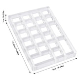 24-Key Blue Switch Tester, Mechanical Keyboards Mx Switches Test, Cherry Mx Acrylic Testing Tool, Switch Test Tool For Desktop Decoration, Gaming Keyboard