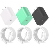 20W Pd Usb C Wall Charger With 6Ft Usb C To Lightning Cable - 3 Pack Mfi Certified For Iphone 14/13 Pro/13/12/12 Mini/12 Pro Max