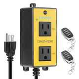 Automatic Vacuum Switch For Power Tool & Table Saw Load Sensing Remote Control Outlet With 2 Outlets: Tool Plugs Into One, Dust Collector Auto-On/Off When Tool Runs (1S Delay On / 7S Delay Off)