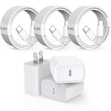 Iphone 17 16 Charger Fast Charging,20W Fast Usb C Charger Block 3Pack Usbc Type C Fast Charging 6Ft Woven Charge Cable For Apple Iphone Air/17 Pro Max/16E/16 Promax/16Plus/15 Pro/Ipad Pro/Air/Airpods