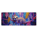 Sloth Large Mouse Pad Extended Desk Mat Non-Slip Rubber Base Gaming Keyboard Mat With Stitched Edges Waterproof For Office Home