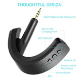 Aptx Wireless Bluetooth 5.0 Adapter For Bose Quietcomfort Qc 15 With Mic/Volume Control, Black