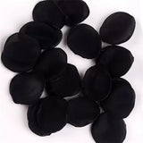 200Pcs Artificial Flower Petals Silk Rose Flower Petals For Valentine'S Day,Flower Petals To Throw At Wedding, Flower Girl, Dinner Table Centerpieces(Black)