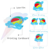 Neon Pool Party Cupcake Toppers Beach Sun Umbrella Birthday Cake Decorations 48Pcs Beach Pool Cupcake Picks Hawaiian Party Decor For Baby Shower Hawaii Theme Tropical Luau Birthday Party Supplies