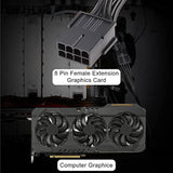 8 Pin Pci Express Power Extension Cable (2 Pack), Durable Pcie Power Extension Cable, 12 Inch