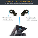 Qc35 Hinge As Same As The Oem Quietcomfort 35 Metal Hinge Swivel Replacement Parts Accessories Repair Kit Compatible With Bose Quietcomfort 35 I/Quietcomfort 35 Ii/Qc45/Qc25 Headphones (Silver)