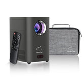 2026 Upgraded 4K Support Smart Mini Projector With Wifi And Bluetooth With 360° Rotation Stand, Auto Keystone, Portable Movie Phone Wireless Gaming Wifi Proyector For Bedroom/Home/Celling