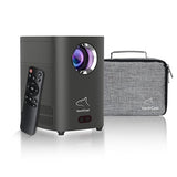 2026 Upgraded 4K Support Smart Mini Projector With Wifi And Bluetooth With 360° Rotation Stand, Auto Keystone, Portable Movie Phone Wireless Gaming Wifi Proyector For Bedroom/Home/Celling