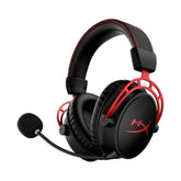 HyperX Cloud Alpha Wireless - Gaming Headset for PC, 300-hour battery life, DTS Headphone:X Spatial Audio, Memory foam, Dual Chamber Drivers, Noise-canceling mic, Durable aluminum frame,Red