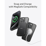 Anker MagGo Matte Magnetic Phone Case for iPhone 15 Pro Max,Ultra-Slim,Scratch-Resistant,and Durable Protective Cover, iPhone Case Compatible with MagSafe, Matte Case Only for iPhone 15 Pro Max(Black)