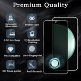 Privacy Screen Protector For Samsung Galaxy S23 Fe, Shatterproof Tempered Glass Accessories, Anti Spy Tempered Glass Film, Case Friendly Ultra Resistant 9H Hardness Anti-Glare Hd Black -3 Pack