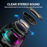 Edifier G200 Magnetic Bluetooth Speaker, 5W Mini Speakers Wireless With Bluetooth 5.3, Rgb Light, Game Mode, 7H Playtime, Portable Phone Stand For Iphone, Travel, Golf Cart - Black