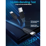 3-Pack 6Ft Micro Usb Cable Android Charger Cord,Long Braided Fast Micro-Usb Charging Cable Compatible With Fire Tablet, Kindle,Samsung Galaxy S7 S6 J7 Tab A E 4,Ps4 Lg K40 K20 Moto E4 E5 E6 Phone