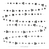 Black 17th Birthday Garland: Metallic Star, Dot & Number Party Decor