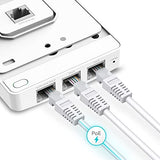 Eap615-Wall | Omada Business Wifi 6 Ax1800 In-Wall Wireless Gigabit Access Point | Support Ofdma, Mu-Mimo & Beamforming | Poe Powered | Support Omada Sdn | Cloud Access & Omada App