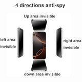 2 Pack 360 Degree Anti-Glare Privacy Screen Protector For Iphone 16 Pro Max Matte Anti-Spy 4 Direction Soft Film 6.9 Inch