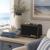 Retro Bluetooth Speaker, Wooden Portable Wireless Speaker with Subwoofer, Rotary AM/FM Radio Tuning Dial, Wireless Streaming, Vintage & Elegant