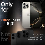 JETech Magnetic Case for iPhone 16 Pro 6.3-Inch Compatible with MagSafe, Luxury Metallic Luster Matte Back Slim Shockproof Electroplated Phone Cover (Natural Titanium)