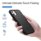 Heavy Duty Shockproof iPhone 11 Case Dustproof Drop Resistant Black