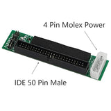 Scsi Sca 80 Pin Female To Ide 50 Pin Male Adapter Converter For Hard Disk, Com