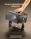 Smart Projector With Netflix Ready & Free Live Tv, 1500 Ansi Lumens & 4K Decoding, 2Gb+32Gb Memory & Memc, 360° Adjustable Stand, Ai Auto Focus, Dolby Audio