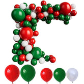 Red Green And White Balloon Garland For Birthday Baby Shower Wedding Graduation Christmas Party Decoration