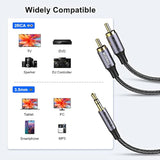 Rca Cable 3.3Ft/1M, 3.5Mm Male To 2Rca Male Stereo Audio Adapter Dual Shielded