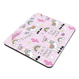 Cute Cartoon Llama With An Inscription No Drama Llama On A Pink Background Mousepad,Funny Mousepad,Mousepad,Desk Accessory,Cute Mousepad 9.5 X 7.9 Inch (240Mmx200Mmx3Mm)