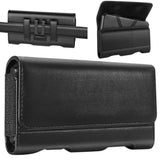 Leather Phone Holster For Galaxy A73 5G, A72, A23, A54, A42, A14, A03, A04S, F13, Iphone 15 Pro Max, 15 Plus, Xs Max, Moto G14 - Belt Clip Pouch Holder (Fits With Otterbox Case)