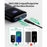 Portable Charger, Smallest 22.5W 10000Mah Power Bank, Usb C In/Output Fast Charging 3-Output Mini Battery Pack Charger With Phone Holder For Iphone 16 15 14 13 12 Samsung S23 Google Ipad Tablet