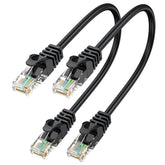 Cat6 Ethernet Cable 1Ft 2-Pack, Short Patch Cable 1 Foot Cord (Cat 6 Cable, In