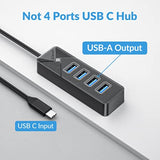5Gbps Usb 3.0 Hub, Multi 4 Ports Usb Splitter Usb Expander For Laptop, Compute