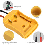 1 Packs For Dewalt 20V Battery Adapter Power Wheels Battery Converter Kit With Fuses & Wire Terminals, 12Awg Wire, Power Connector For Diy Rc Car Toys, Robotics And Rc Truck
