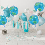 Globe Balloons Large Planet Foil Balloon for Earth Beach Ball Birthday Earth Day Travel Adventure Themed Inflatable Party Decorations Supplies