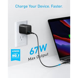 Anker 67W USB C 315 Wall Charger, PIQ 3.0 Compact & Foldable Fast Charger for MacBook Pro/Air, iPhone 15/14, iPad, Galaxy, Pixel, AirPods and More